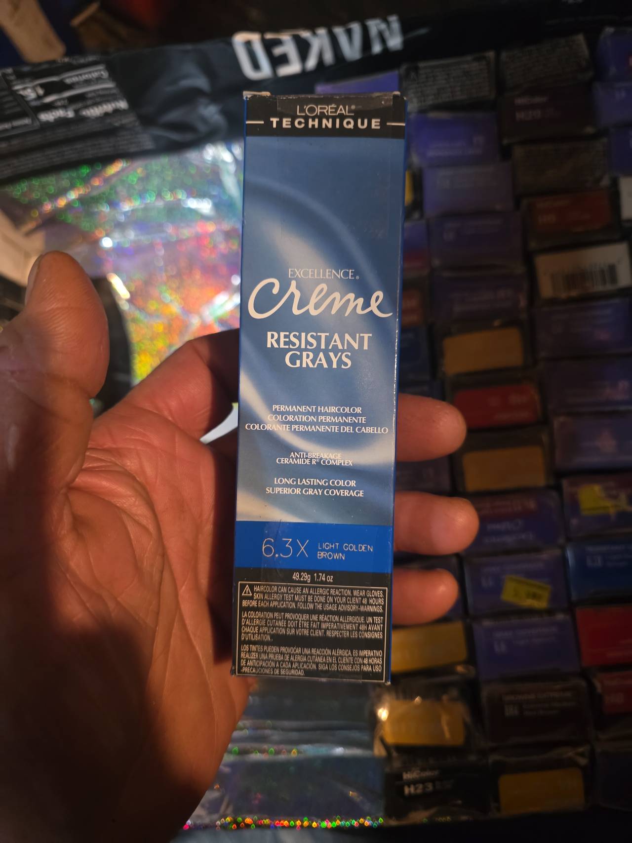 L'Oreal Technique Excellence Creme Resistant Grays 6.3X Light Golden Brown
