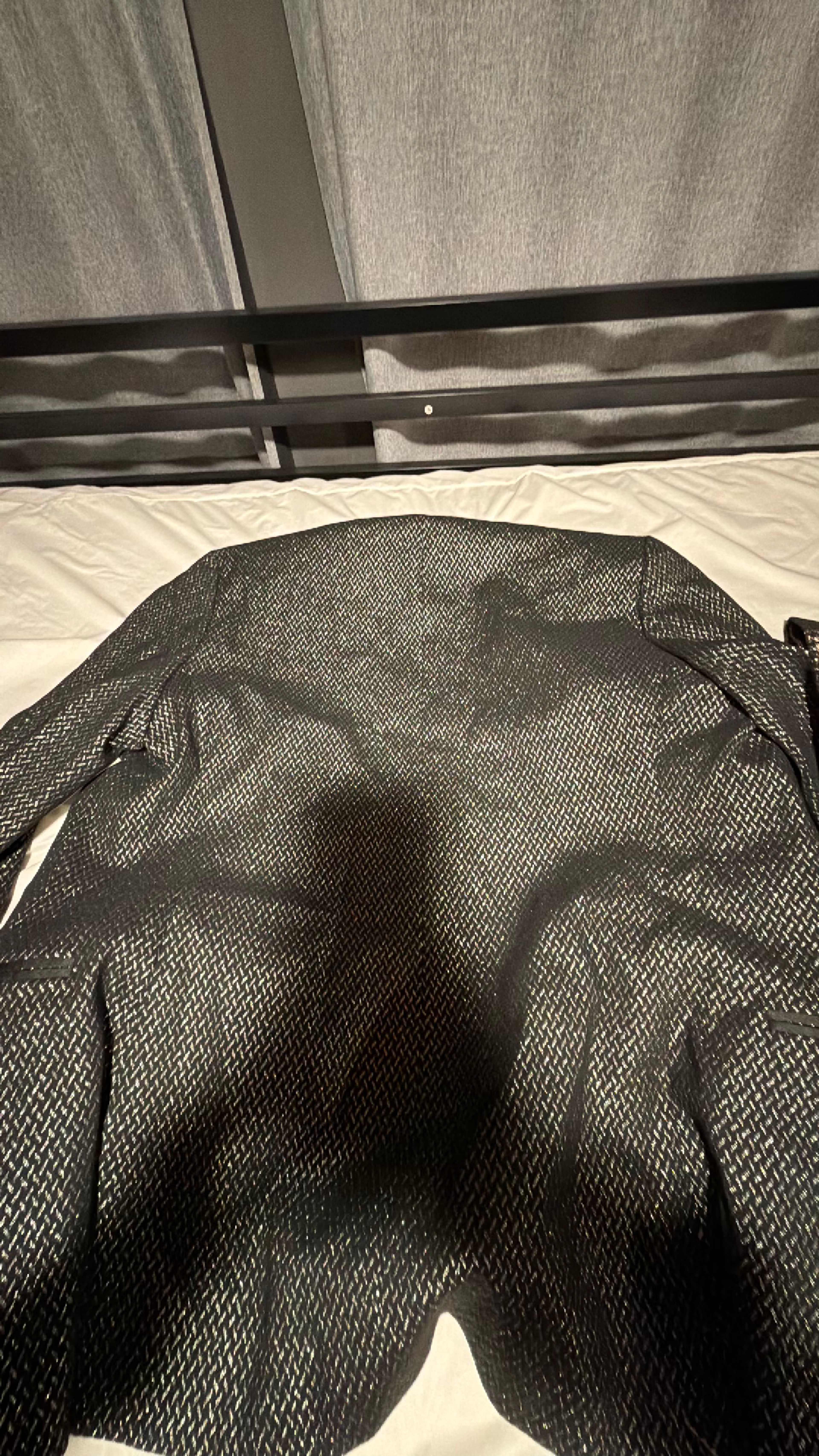 J Ferrar Black Slim Fit Blazer - Image 3