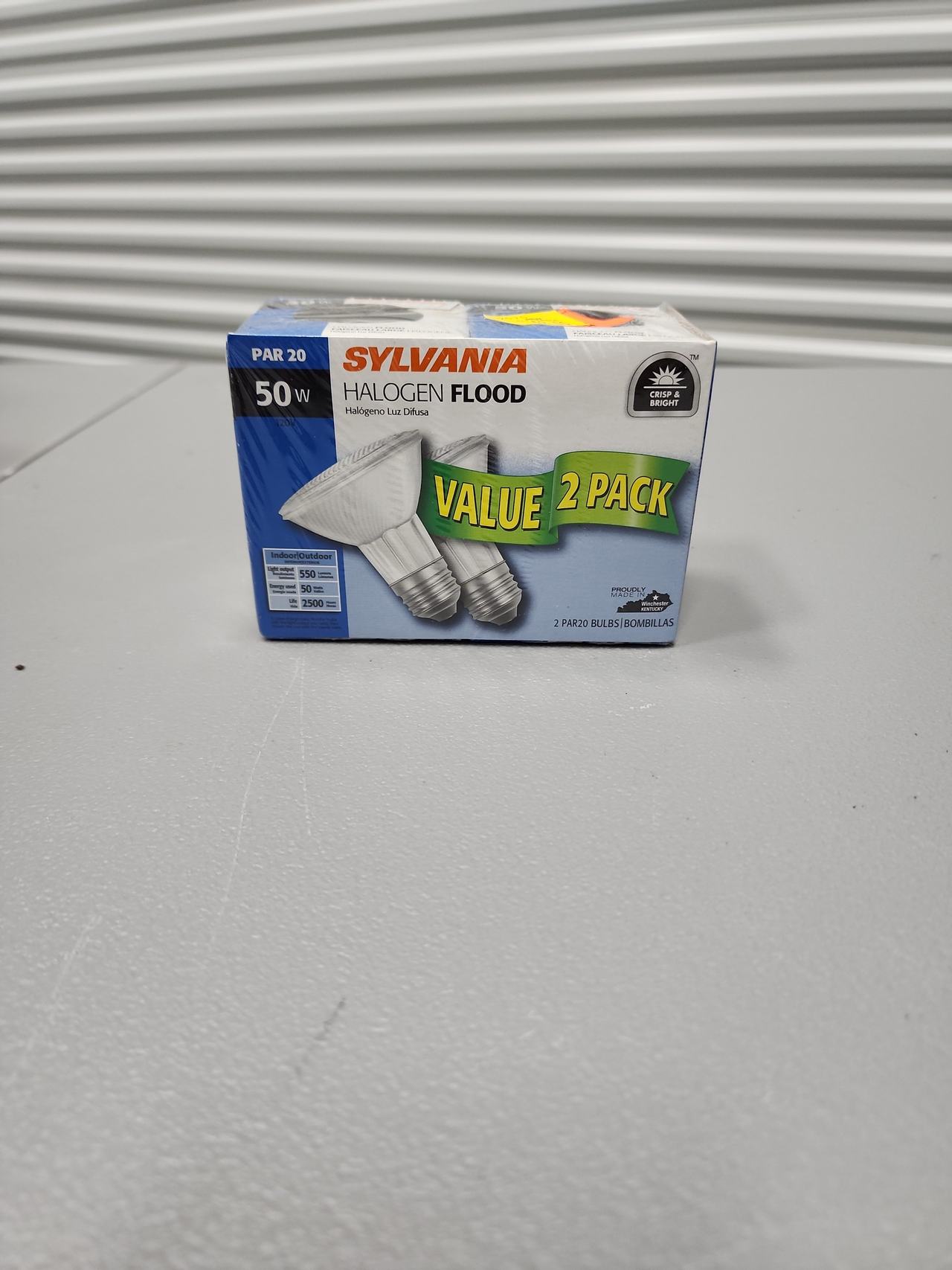 Sylvania PAR20 50W Halogen Flood Light Bulbs, 2-Pack
