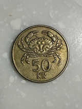 Iceland 50 Krónur Coin 1992 E19 - Image 1