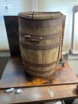 Antique Wooden Barrel Water Dispenser - Image 3