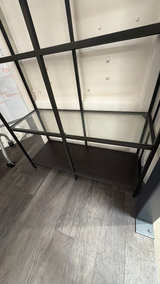 IKEA VITTSJÖ Glass Shelf Unit Black - Image 3