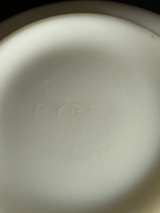 Pyrex Amish Butterprint Turquoise on White Cinderella Mixing Bowl 2.5 Qt #443 - Image 2