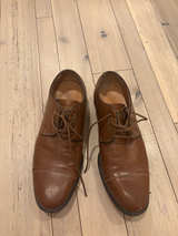 Men's Brown Leather Oxford Dress Shoes - Image 2