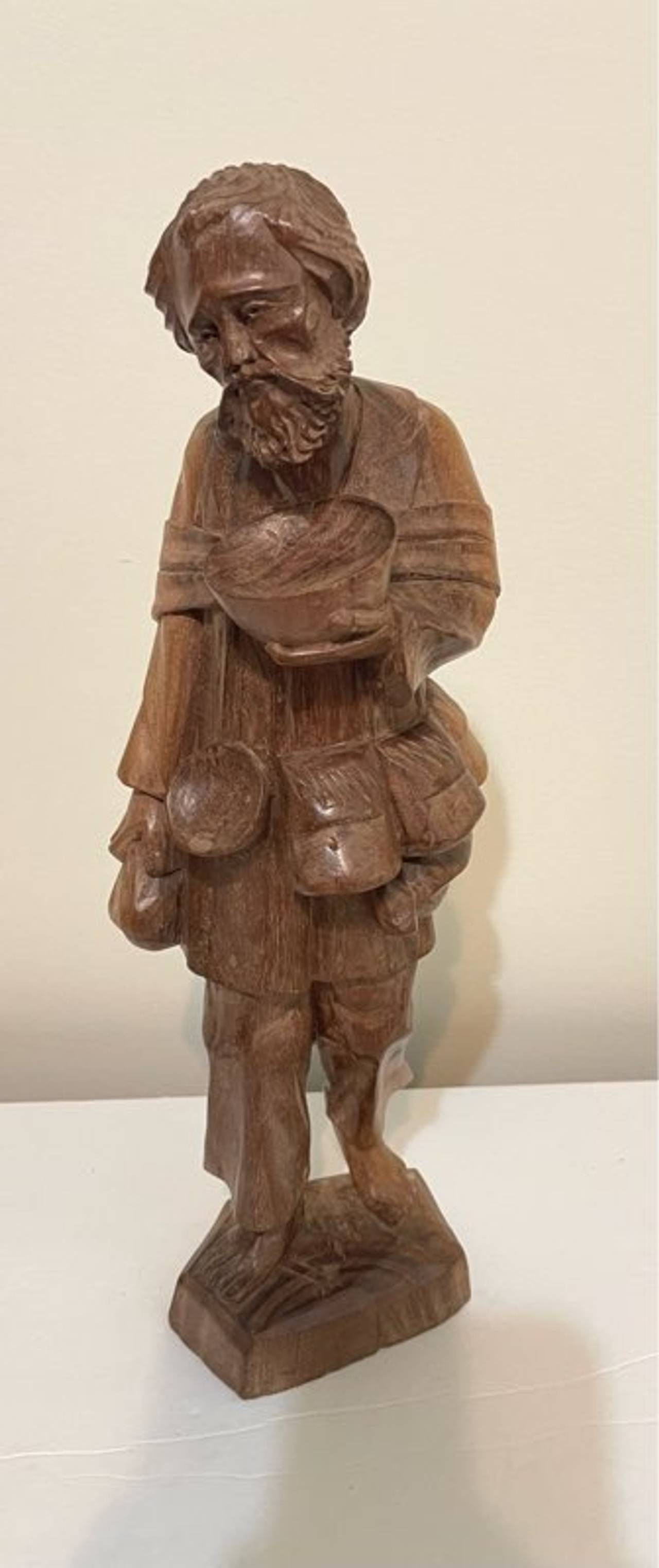 Hand-Carved Wooden Figurine