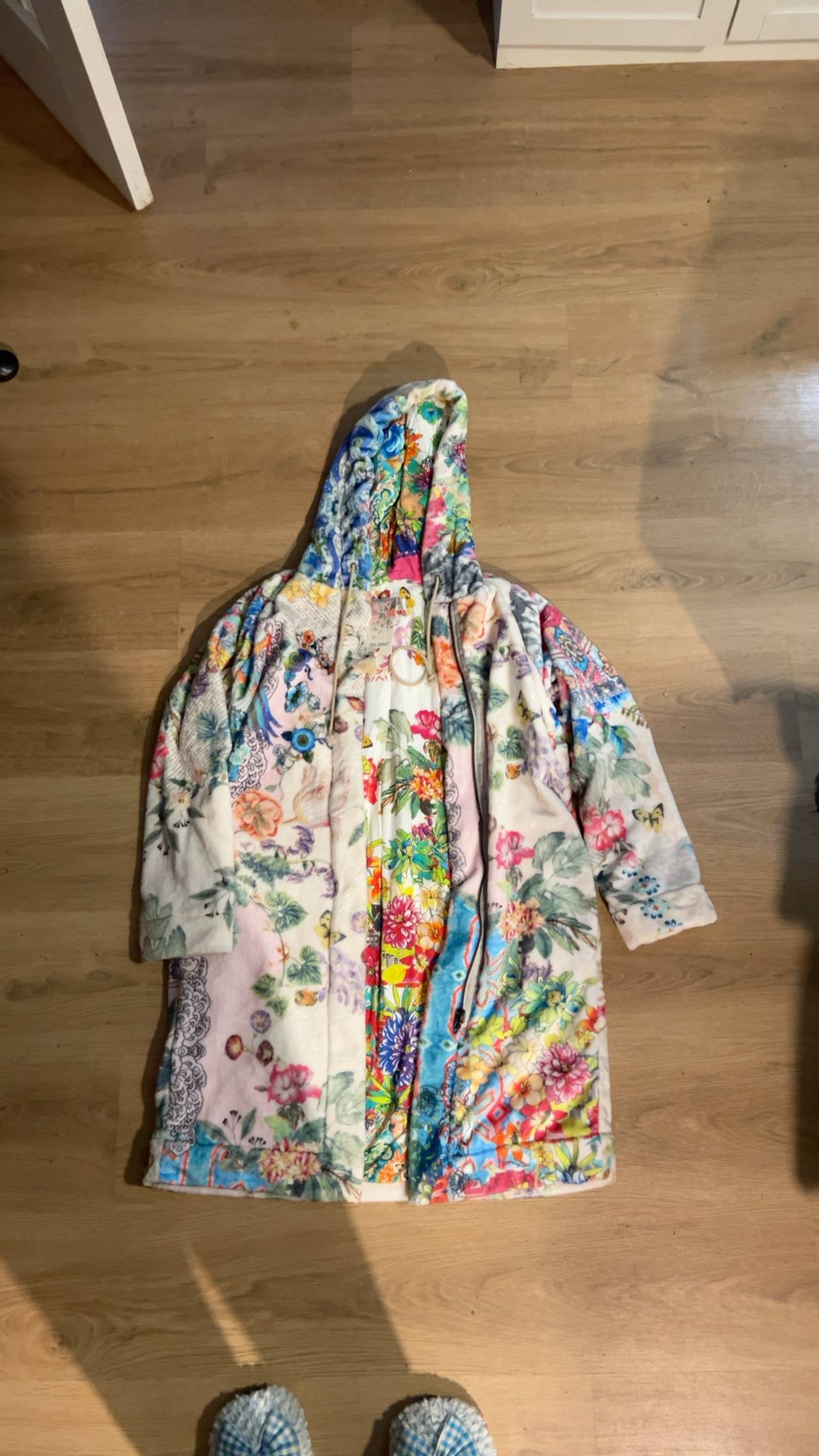Johnny Was Puffer Jacket BIYA Sherpa dreamer white floral NEW with Tags 