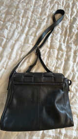 Woven Leather Crossbody Bag Black - Image 4