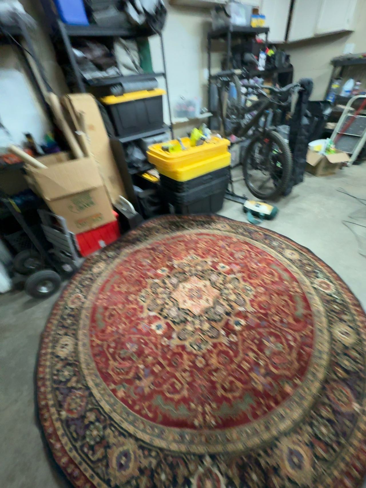 Safavieh Mahal Bakite Round Area Rug Natural/Navy