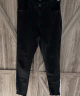 TALA Black Skinny Jeans with Raw Hem size 8 - Image 1
