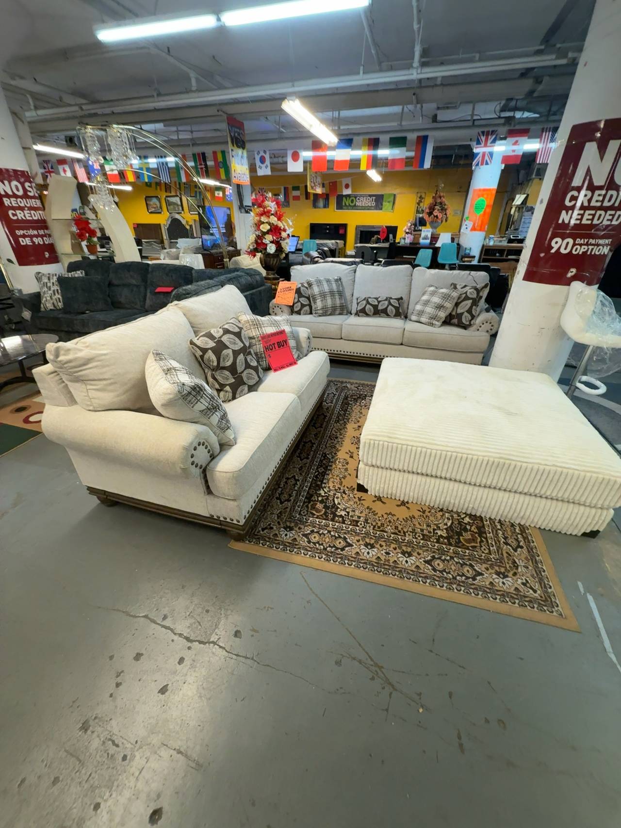 Ashley Harleson Wheat Sofa & Loveseat Set