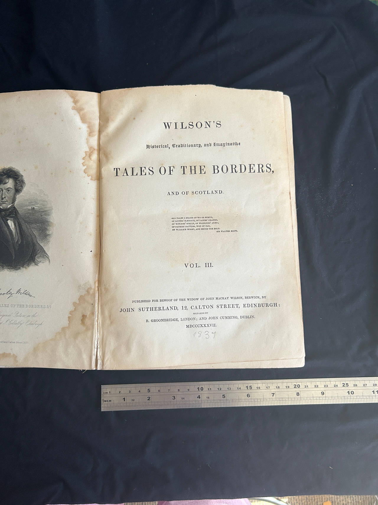 Wilson's Tales of the Borders, and of Scotland Vol. III