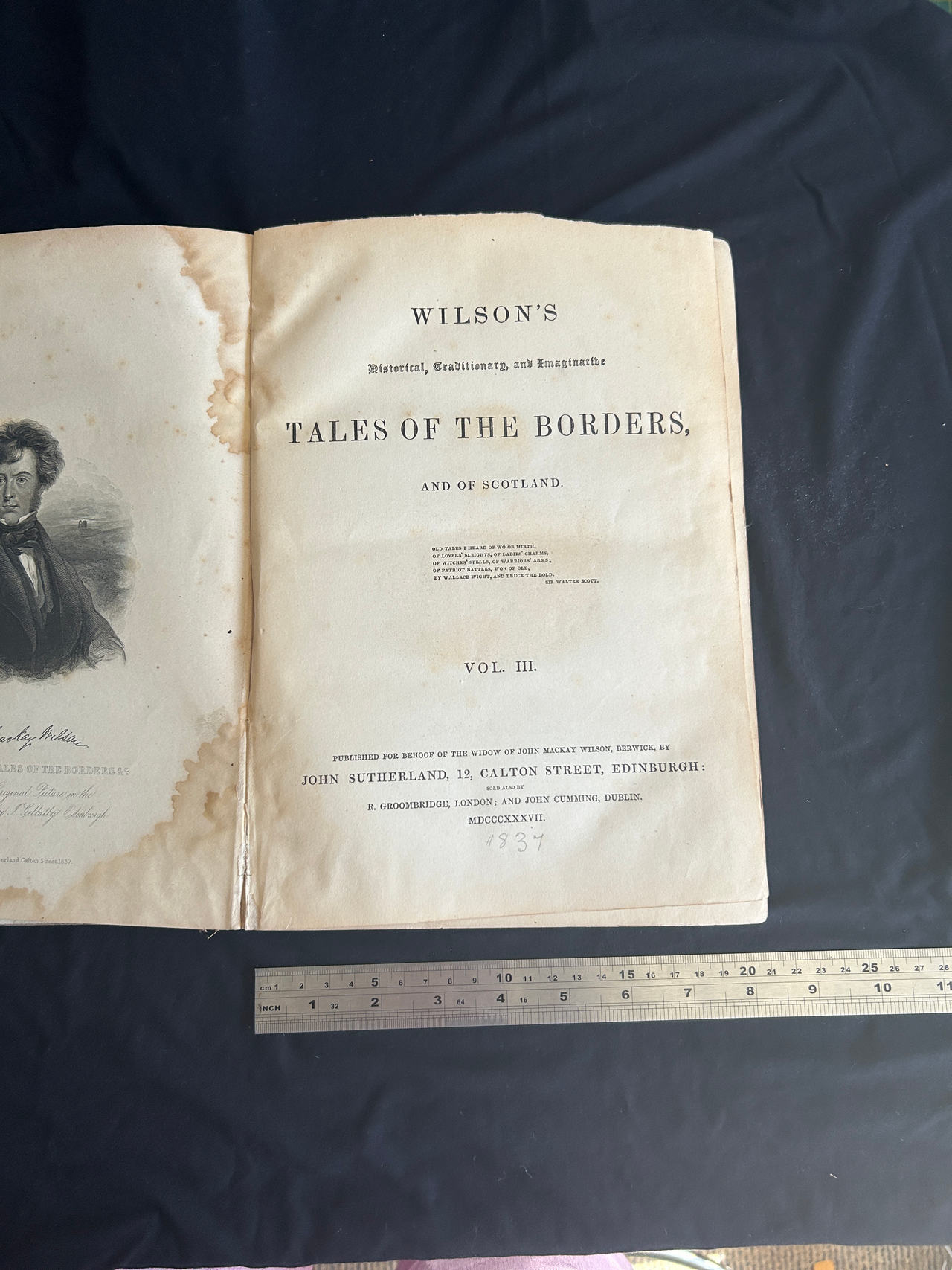 Wilson's Tales of the Borders, and of Scotland Vol. III