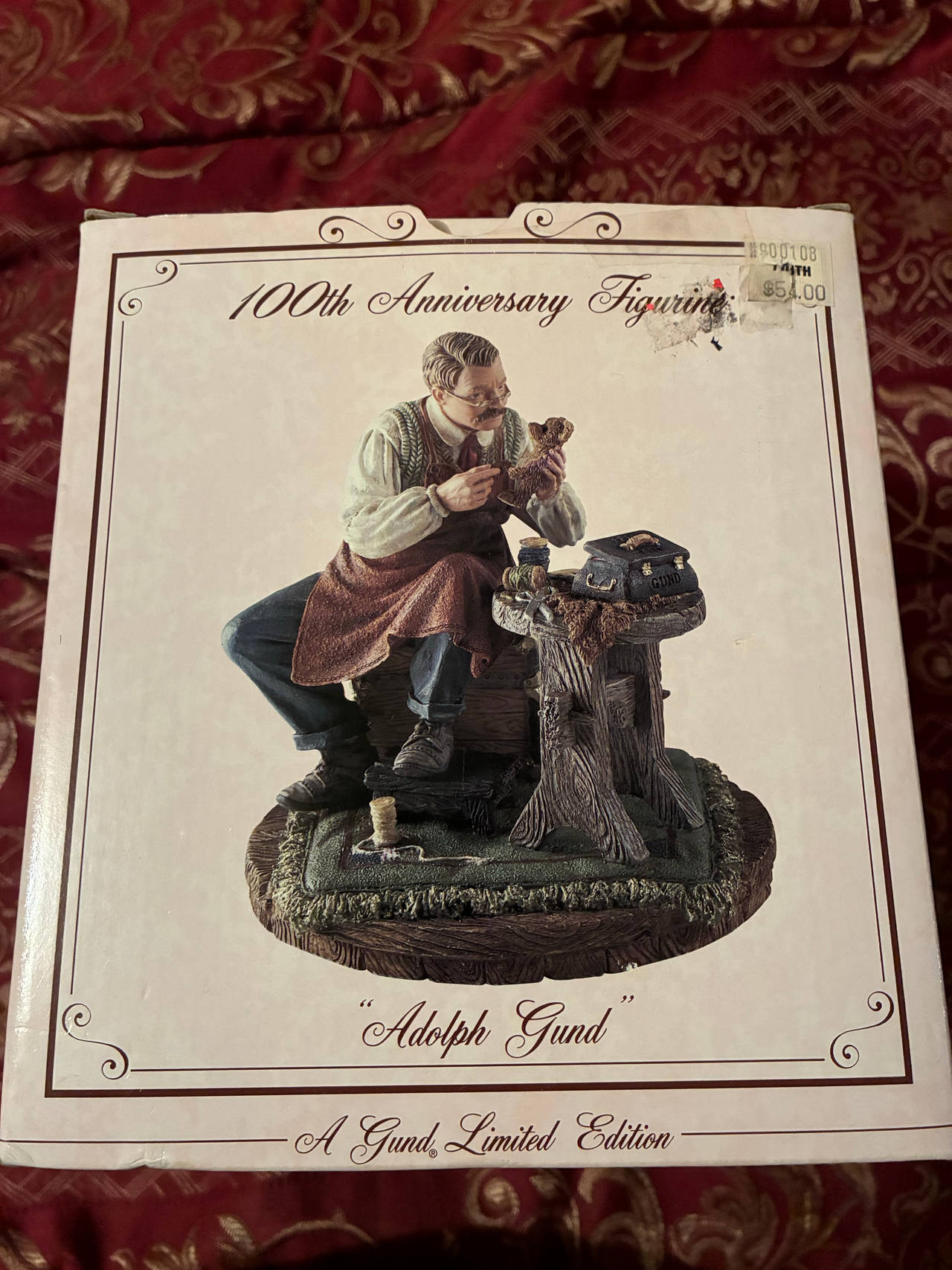 Gund 100th Anniversary Adolph Gund Limited Edition Figurine