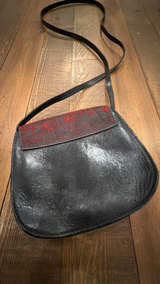 Ralph Lauren RLL Red Cowhair Shoulder Bag Cow Hide Purse  - Image 3