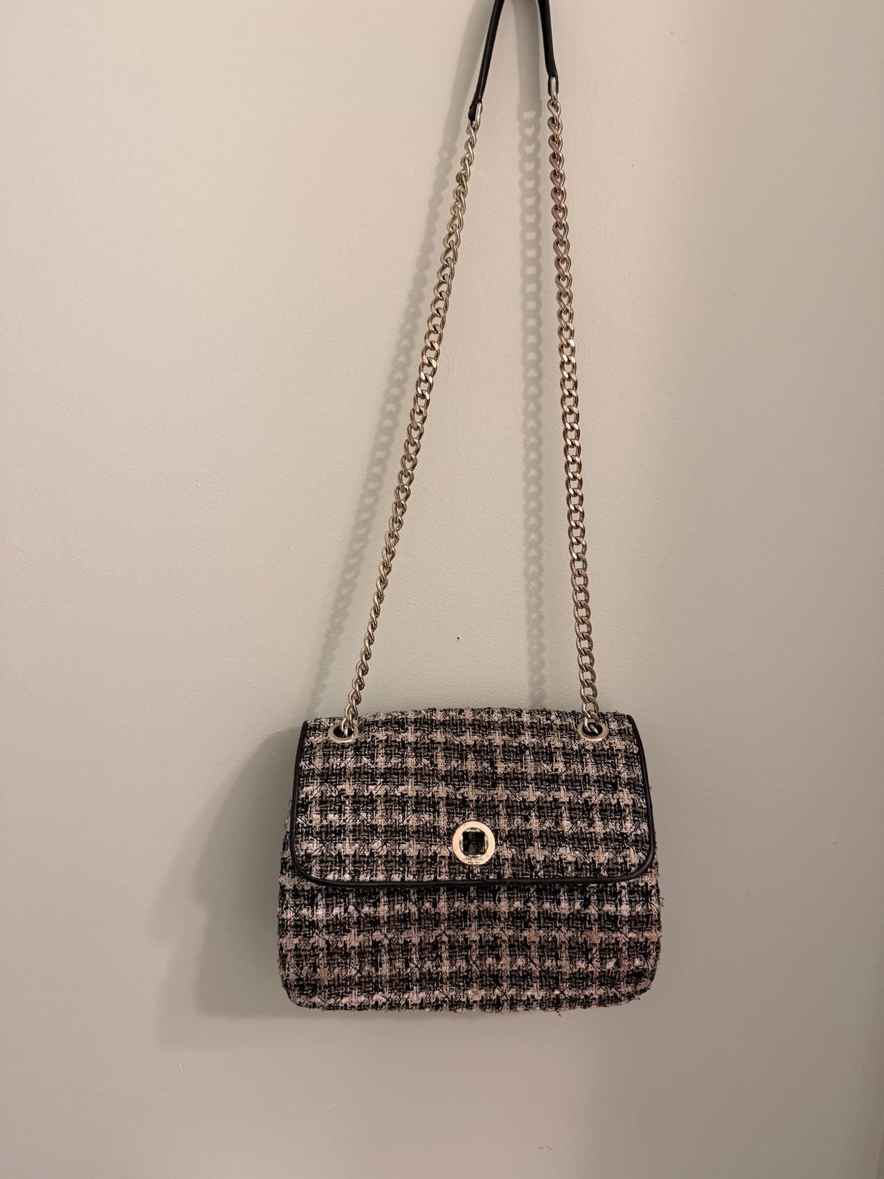 Rare Kate Spade tweed purse with chain straps