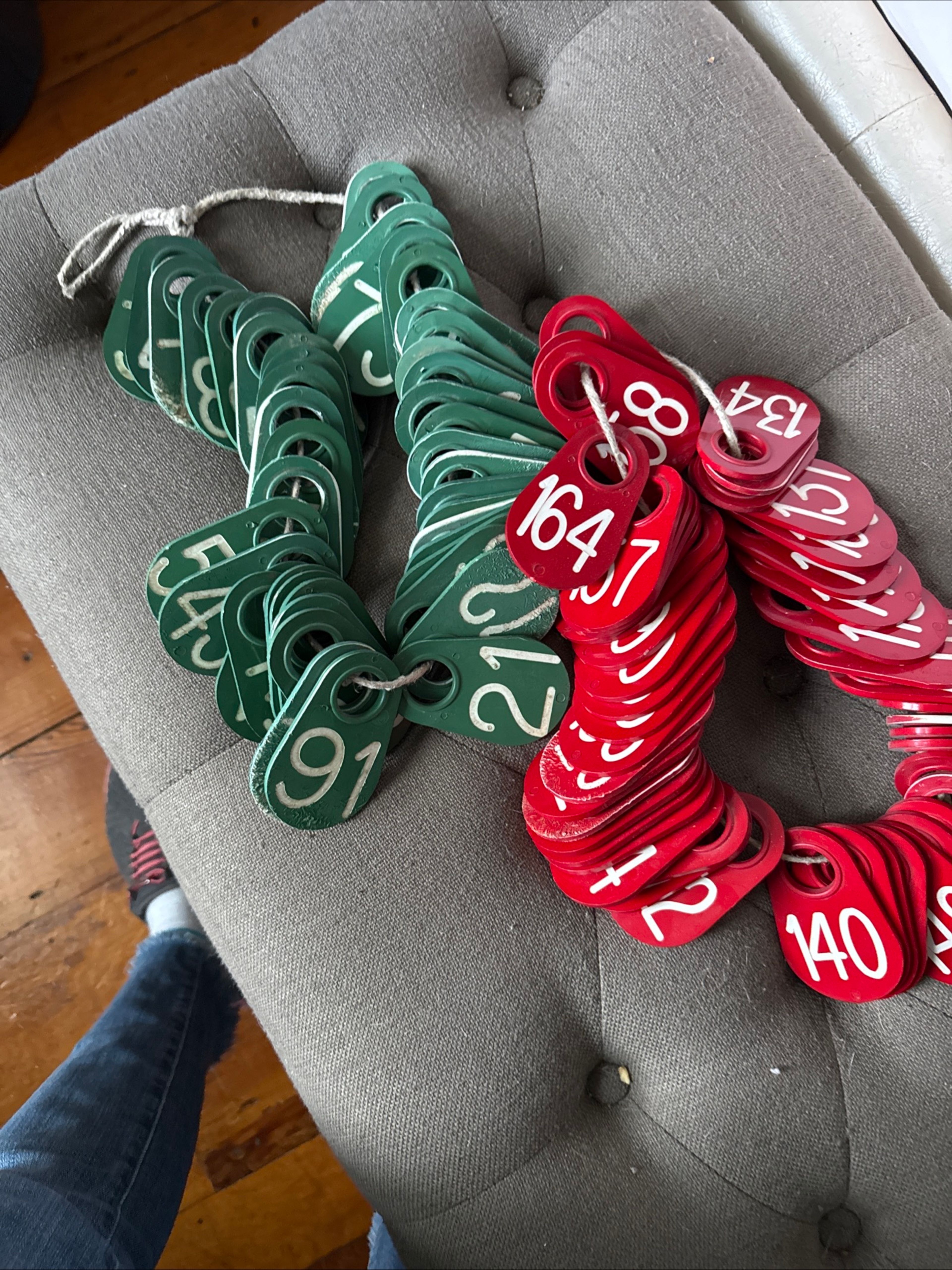 Vintage Cow Ear Tags 