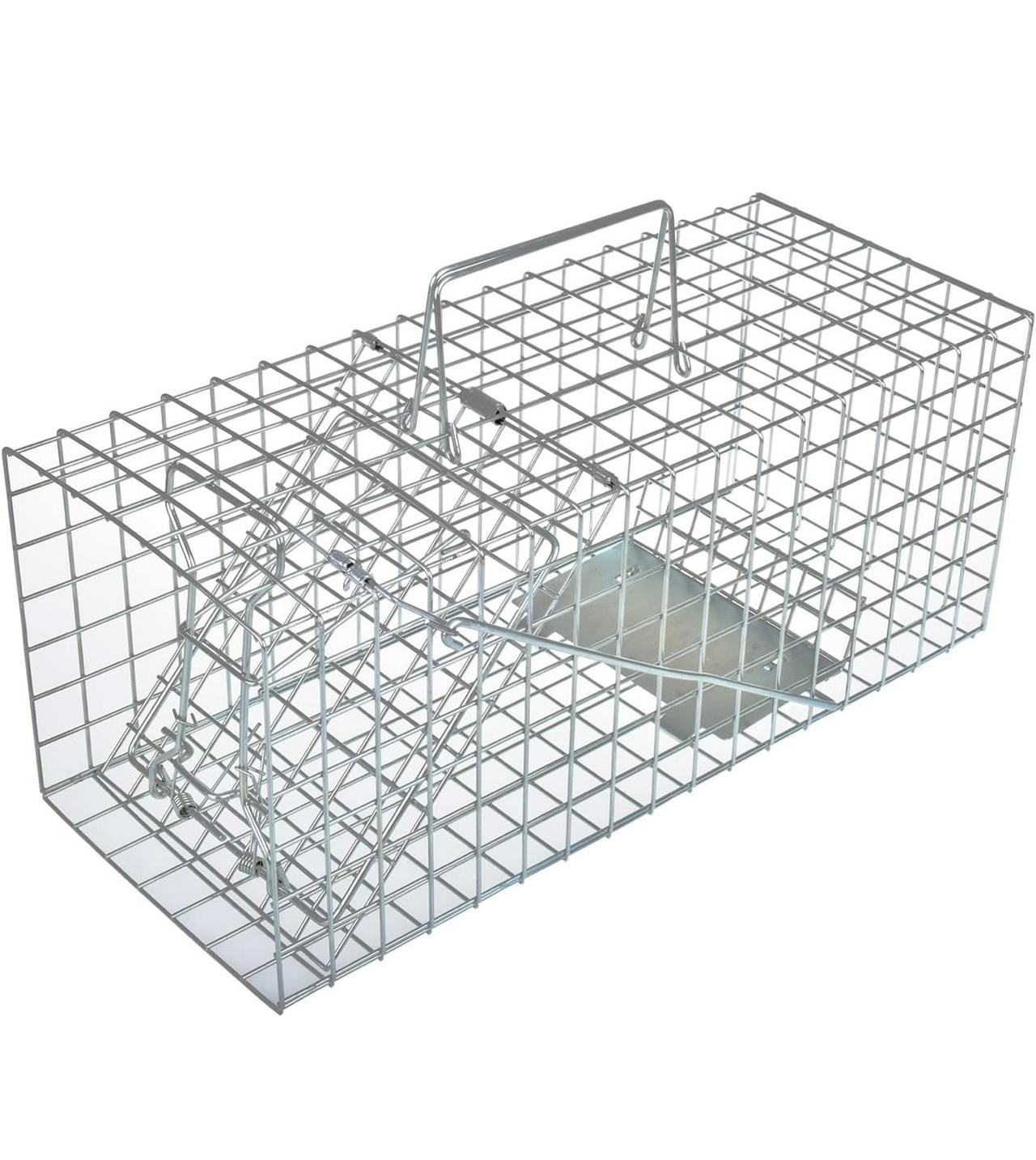 Heavy-duty squirrel trap for live animals (no assembly required), 17 x 7 x 7 inc