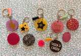 Handmade Resin Glitter Keychains - Image 2