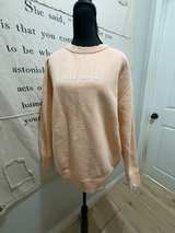 Rag & Bone Pink Graphic One Love Sweatshirt - Image 1