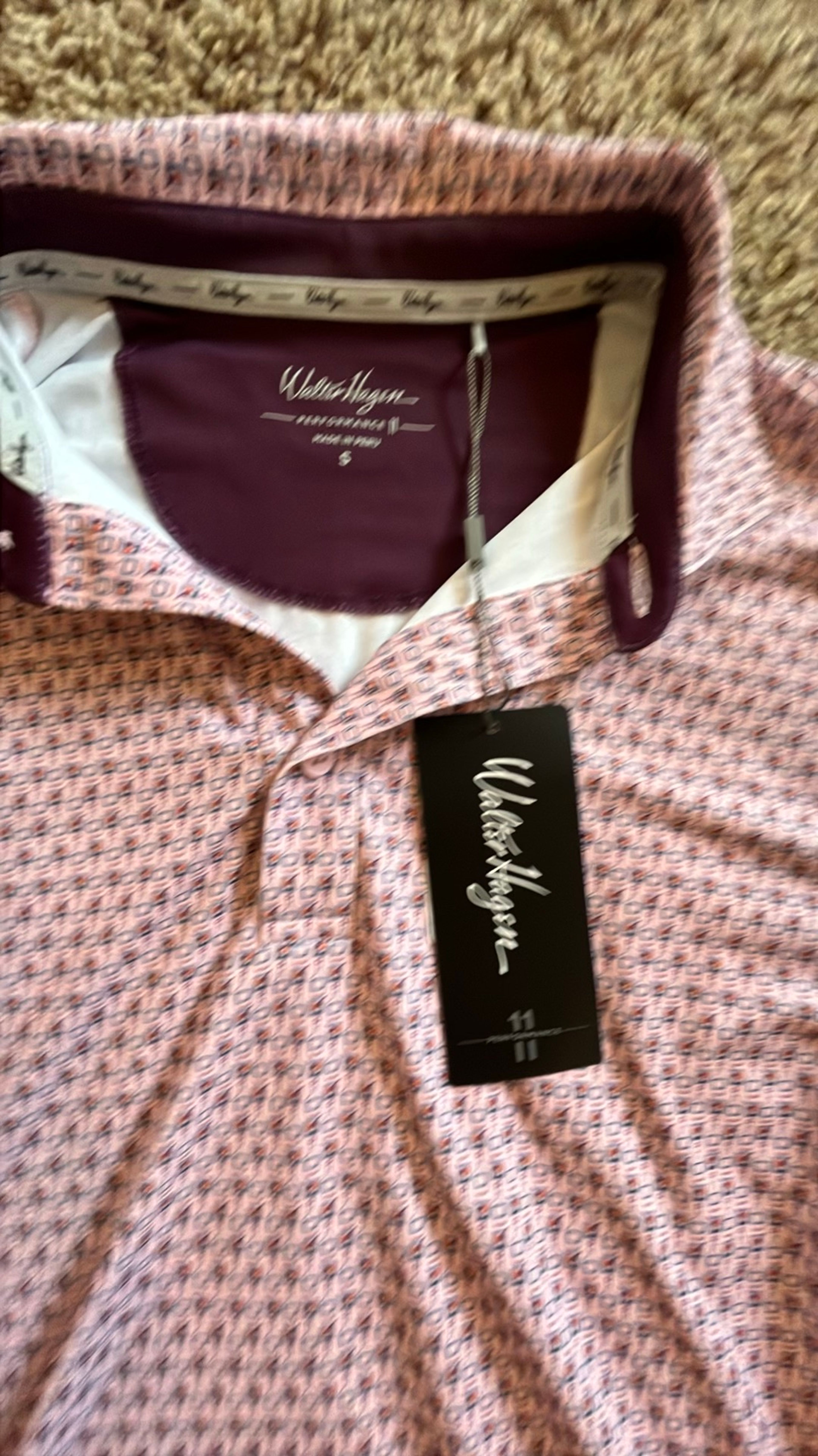 Walter Hagen Men's Perfect 11 Golf Polo new with tags small - Image 2