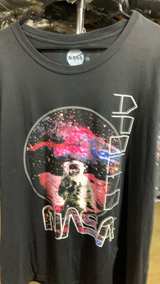 NASA Apollo Astronaut Galaxy Graphic T-Shirt - Image 2