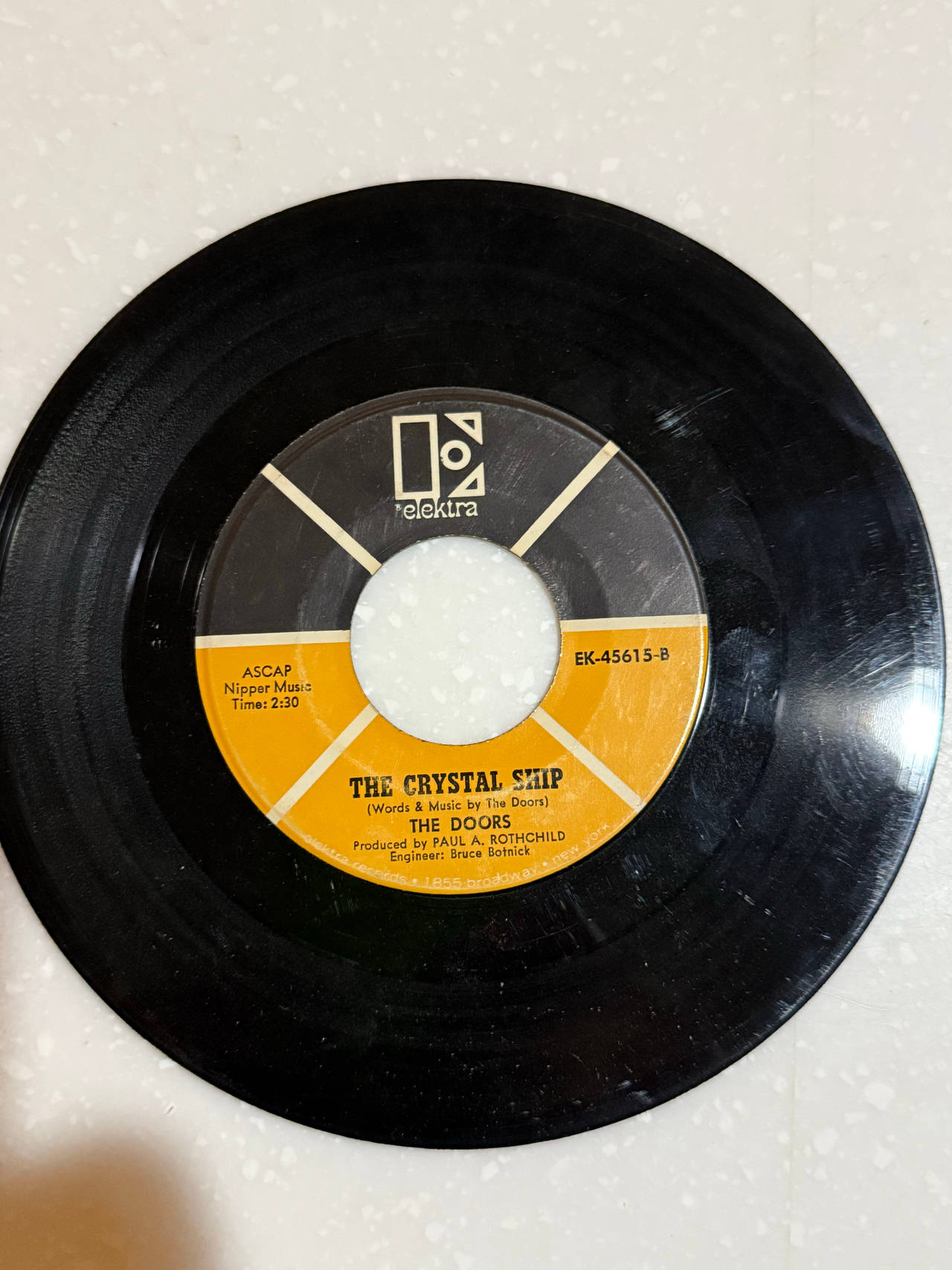 The Doors - Light My Fire / The Crystal Ship 7" Vinyl Single