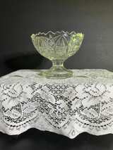 Antique EAPG Imperial Glass Thonged Star Pattern Crystal Compote Candy Dish - Image 3