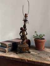 Vintage Victorian Style Cherub Table Lamp - Image 3