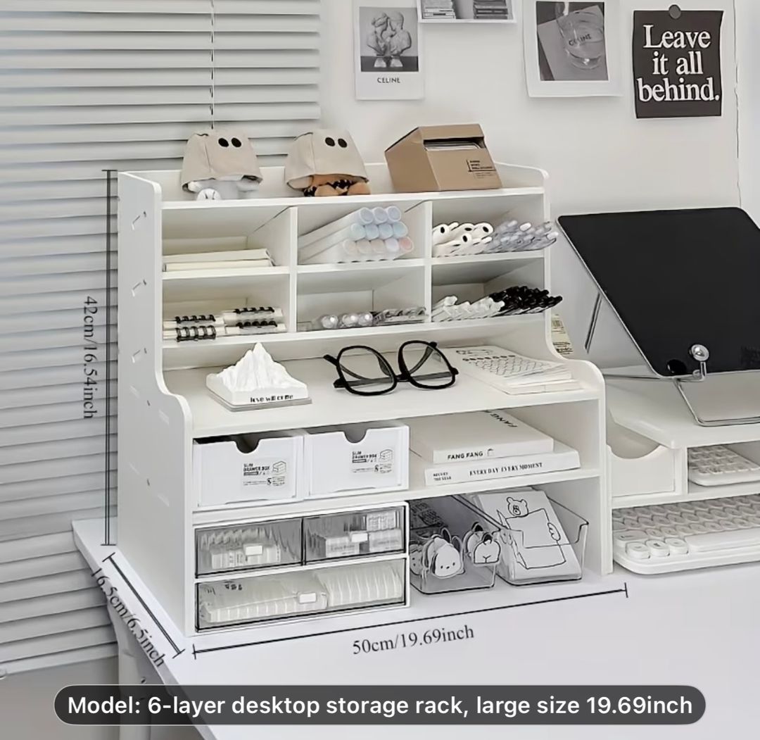 6-Layer Desktop Storage drawer Rack Organizer