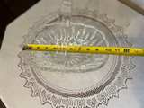 Vintage Cut Glass Basket with Handle - Image 2