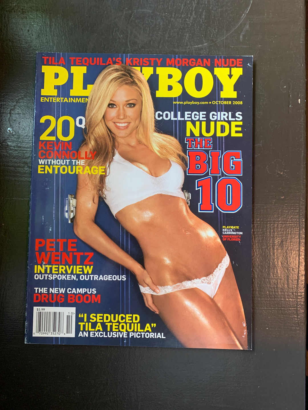 Playboy Magazine October 2008 Girls of the Big 10 Kelly Carrington