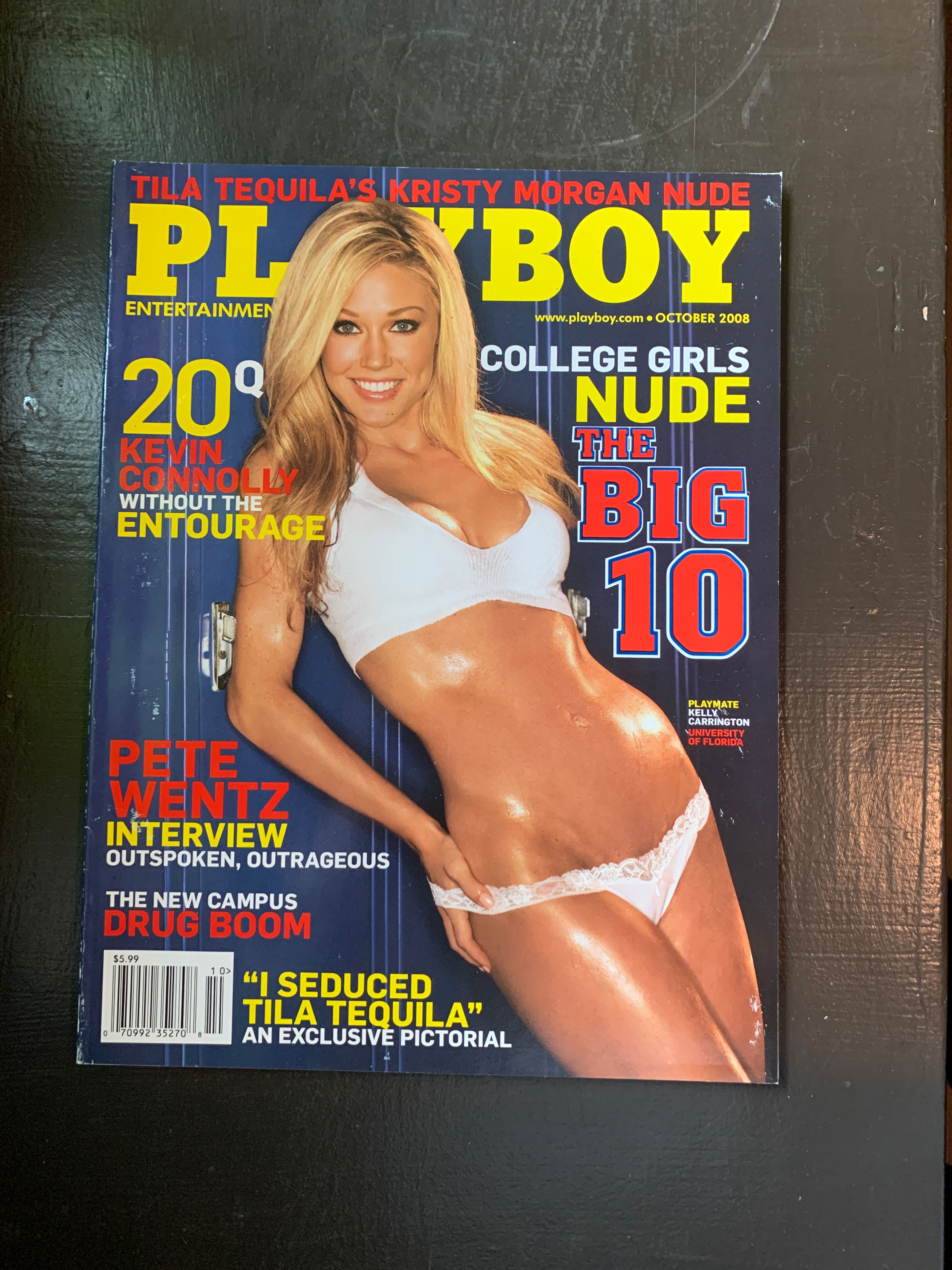 Playboy Magazine October 2008 Girls of the Big 10 Kelly Carrington