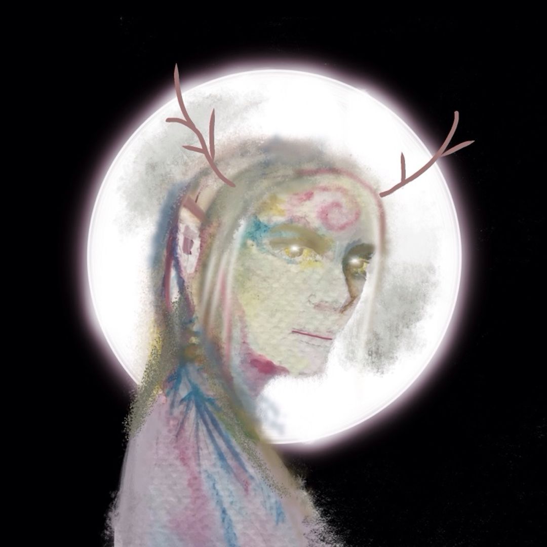 Redbubble Mossy Deer Fae Art Print