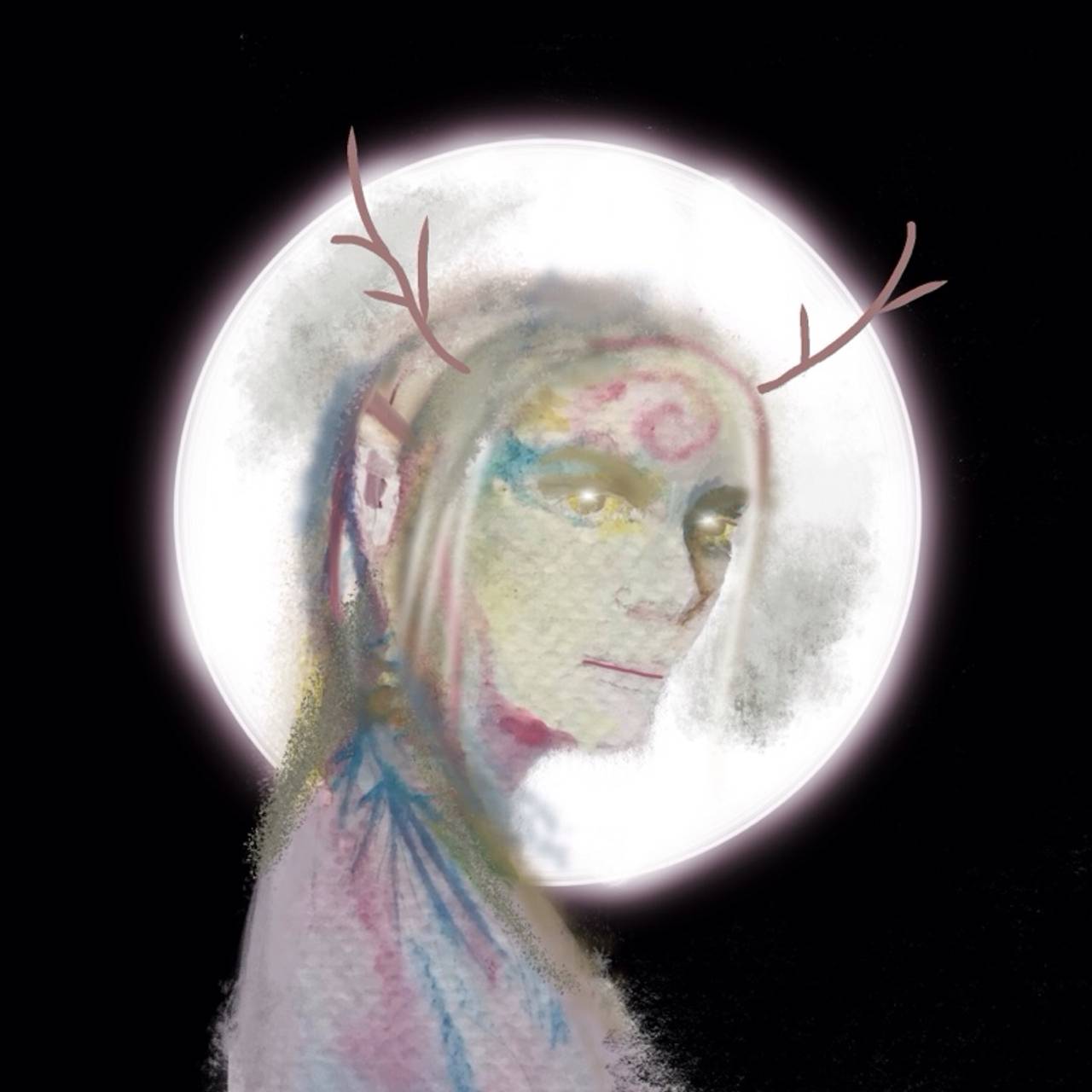 Redbubble Mossy Deer Fae Art Print