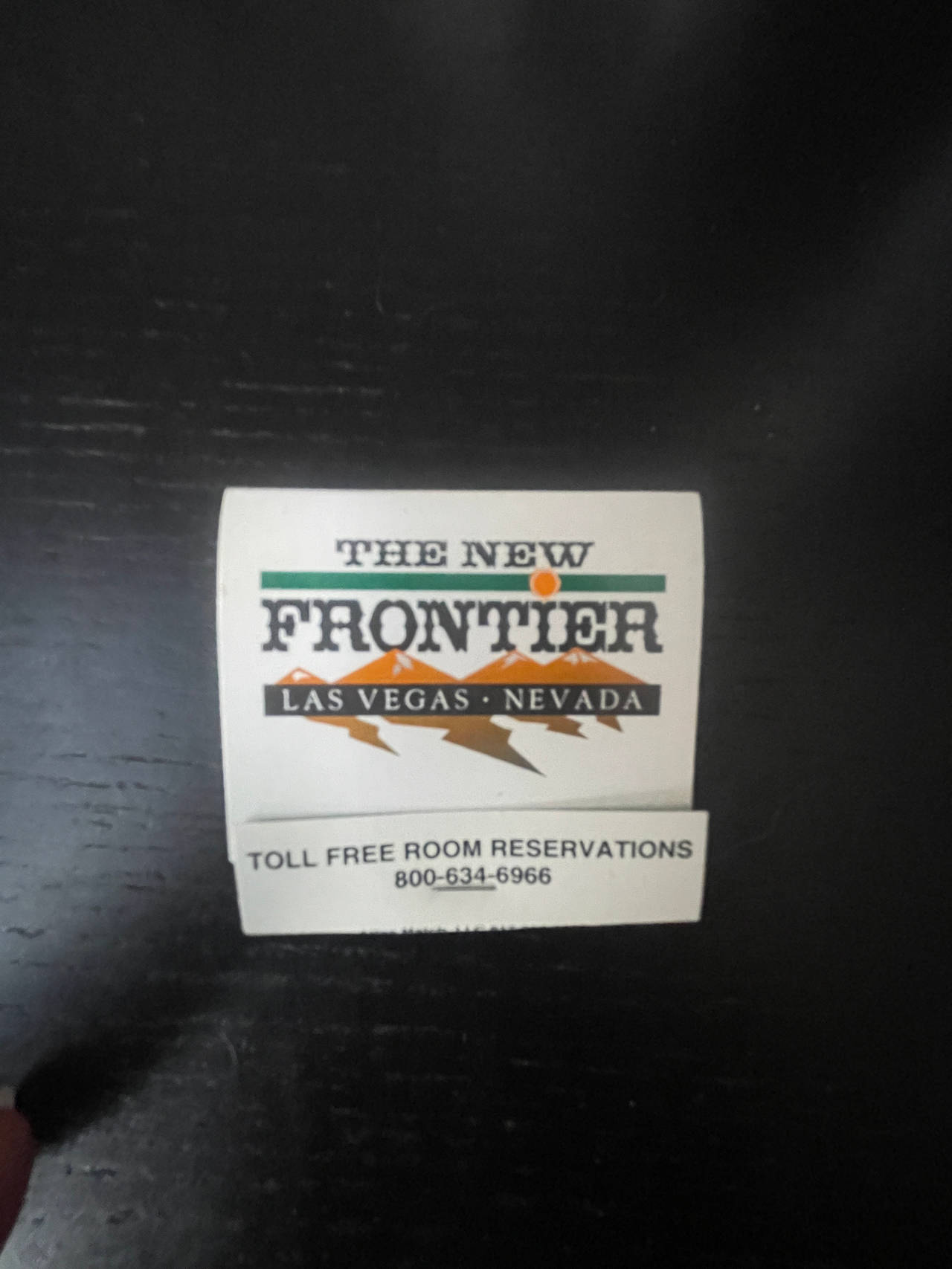 The New Frontier Hotel & Casino Matchbook