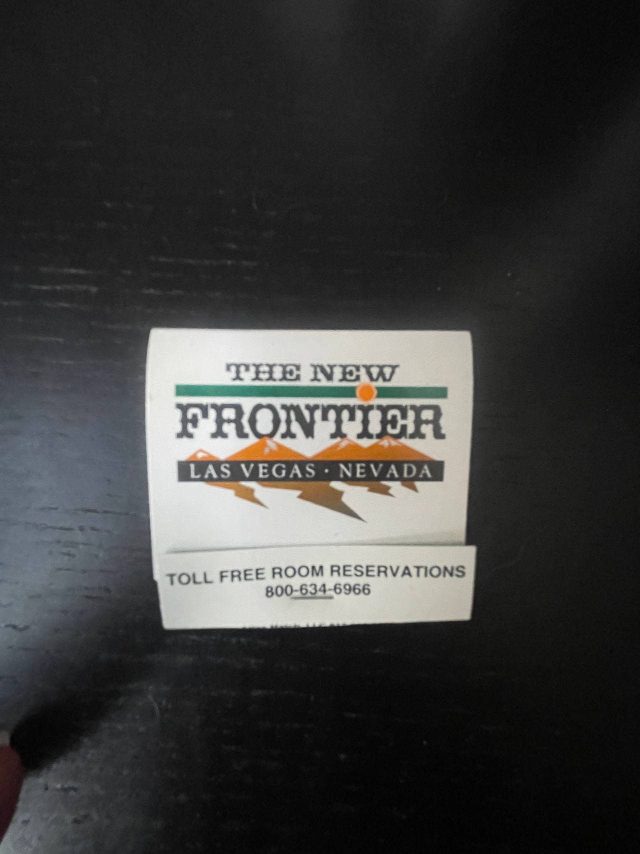 The New Frontier Hotel & Casino Matchbook