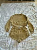 Everlane Terry Cropped Pullover and Shorts Set S/M - Image 1