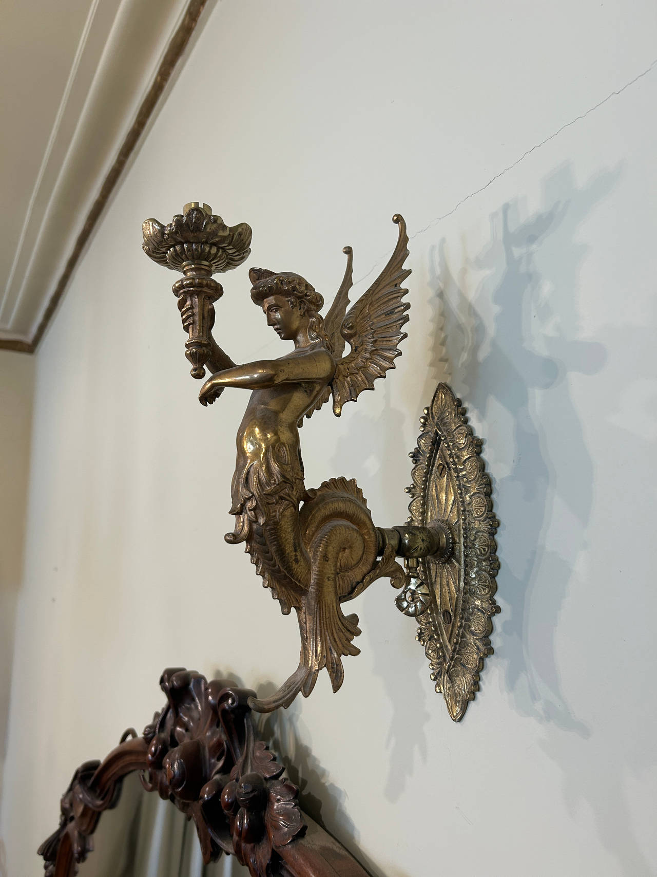 Antique Brass Wall Sconce