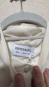 Peppermayo Short Sleeve Tie Neck Button Front Dress size 4 - Image 5