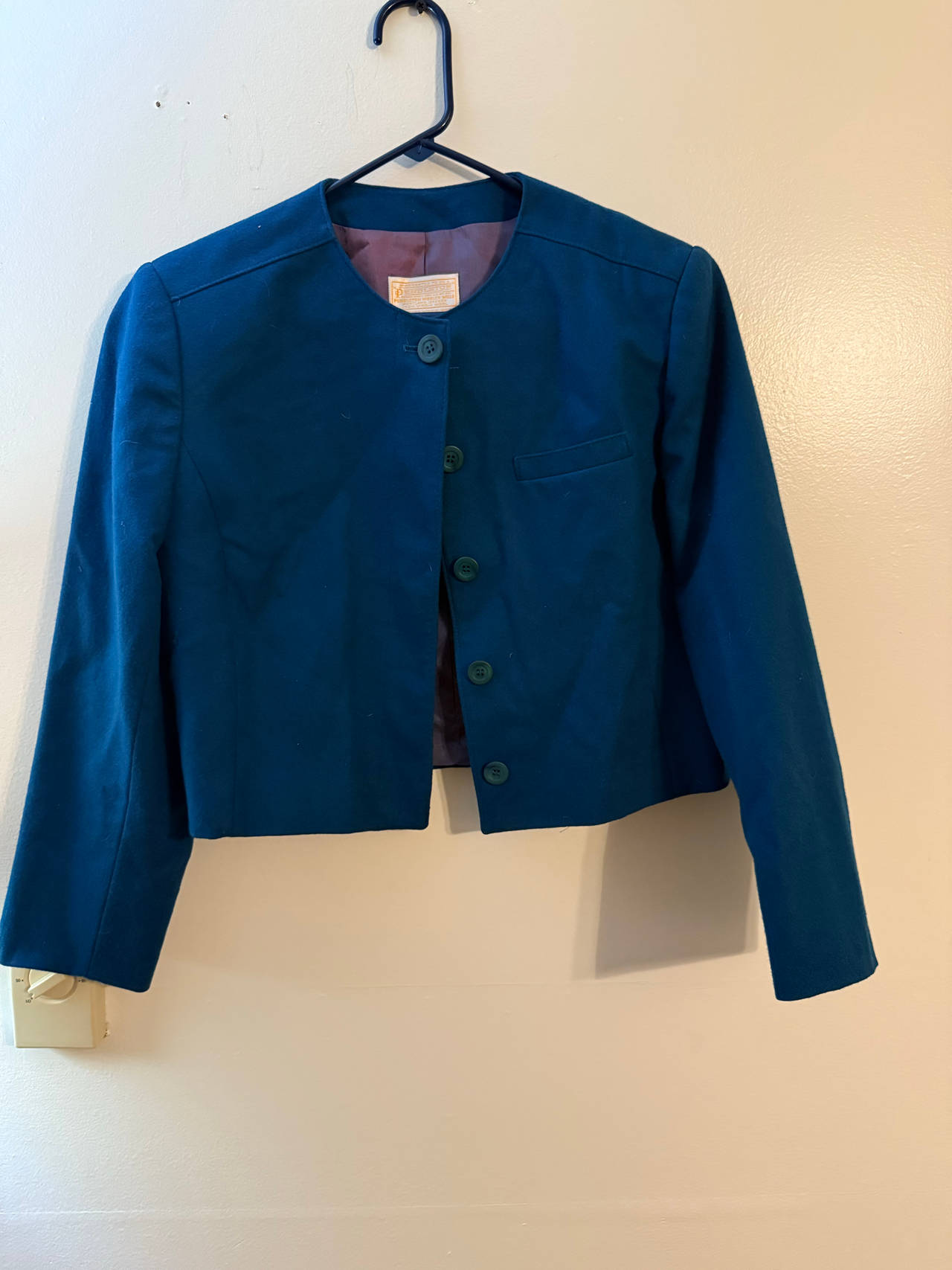 Pendleton Vintage Wool Cropped Jacket