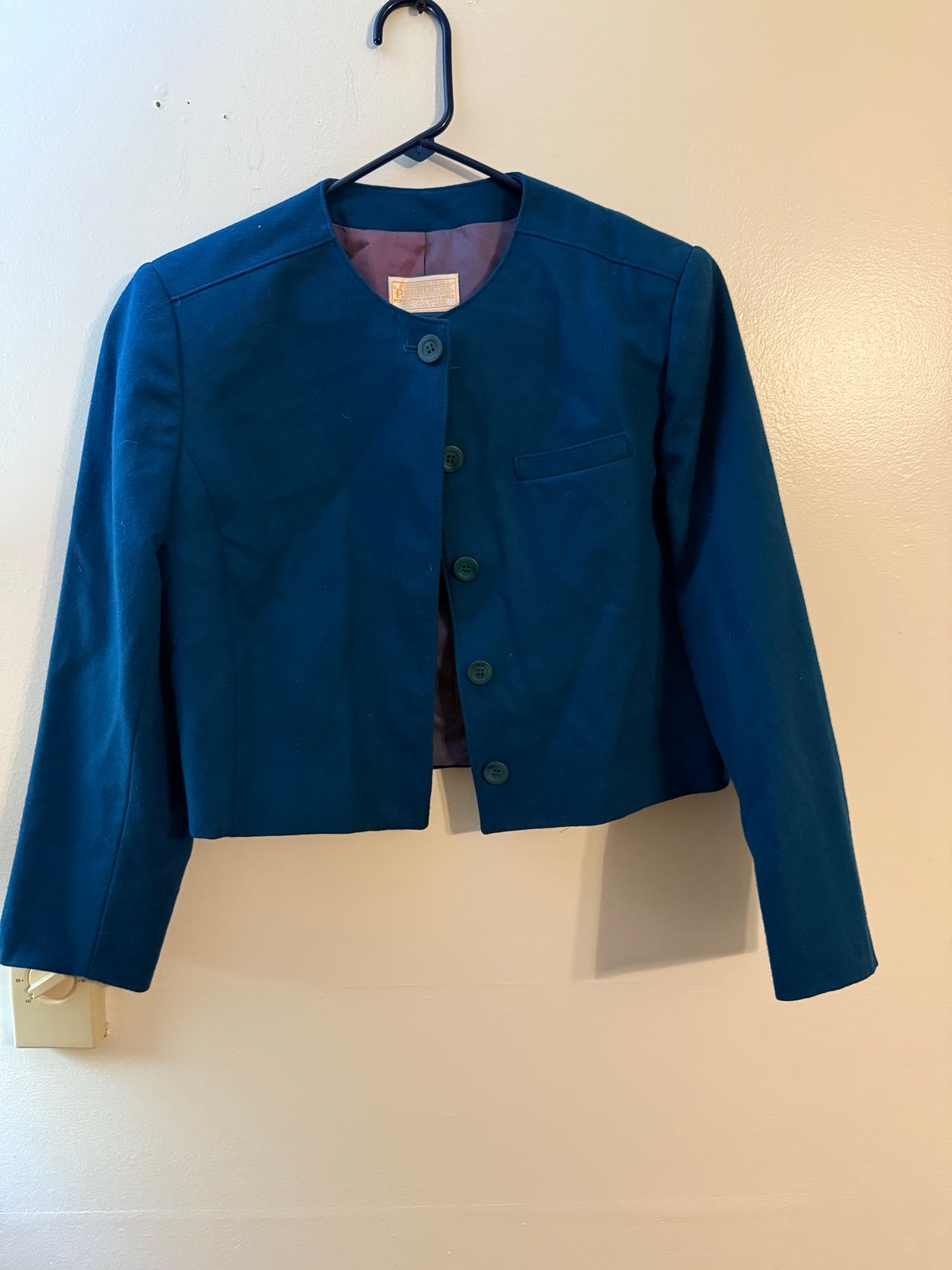 Pendleton Vintage Wool Cropped Jacket