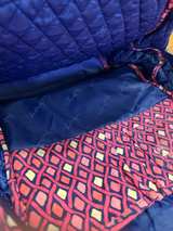 Vera Bradley Campus Backpack Pink White Blue - Image 2