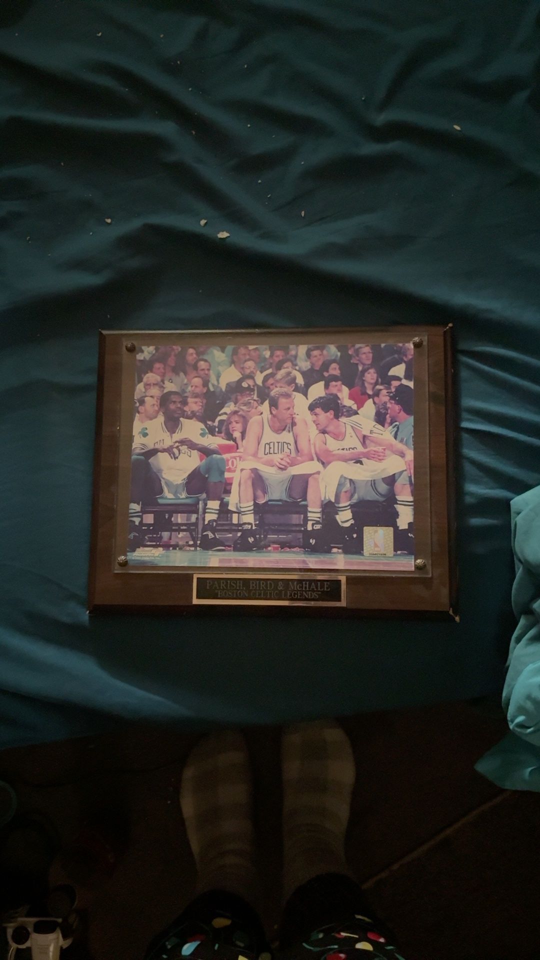 Boston Celtics Larry Bird Kevin McHale Robert Parish Signed 8x10 Photo