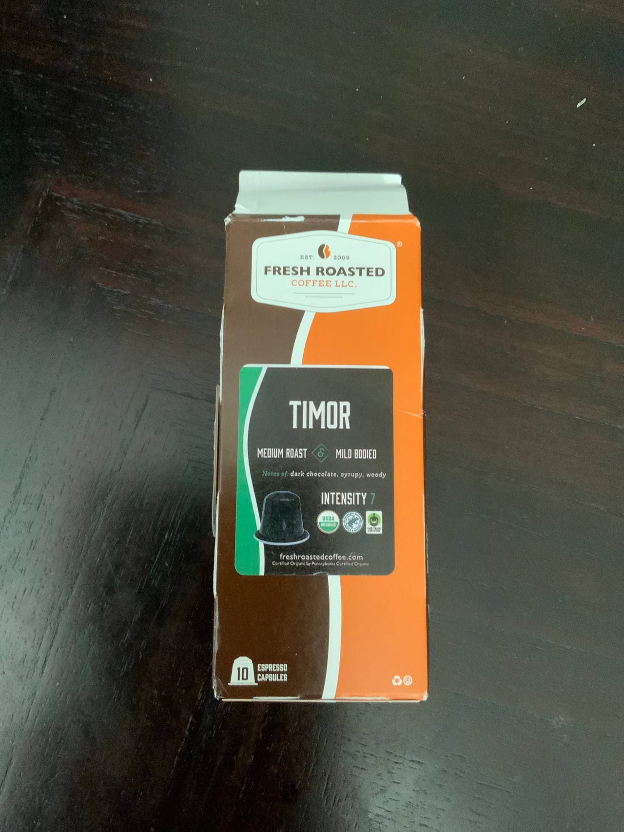 Fresh Roasted Coffee Timor Espresso Capsules