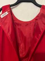 Calvin Klein Red Sleeveless Pleated Dress - Image 4