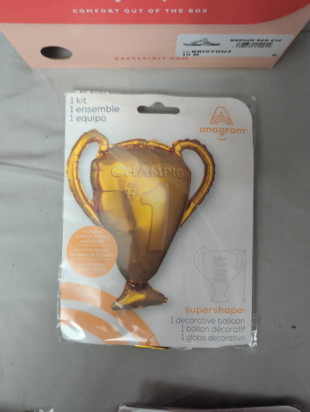 Anagram Champion Trophy Supershape Foil Balloon