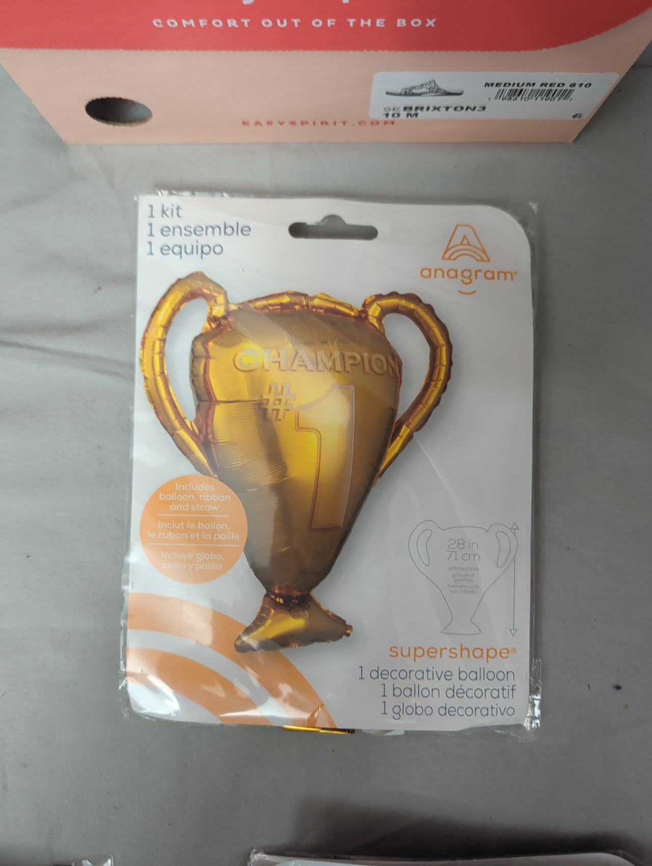 Anagram Champion Trophy Supershape Foil Balloon