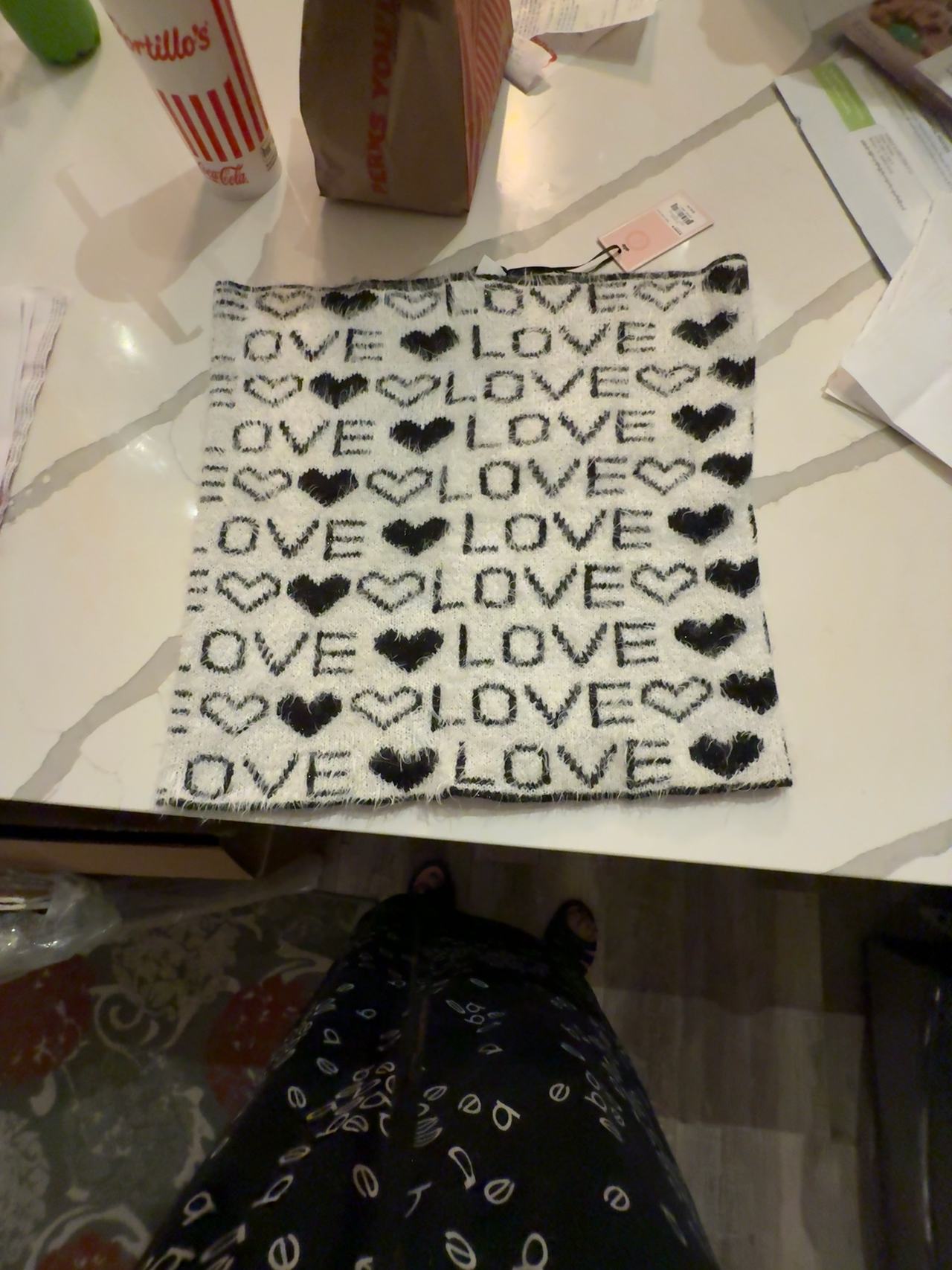 Juicy Couture Graffiti Reversible Scarf