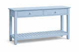 Blue Light Console Table – New - Never used (2 Drawers) - Image 1