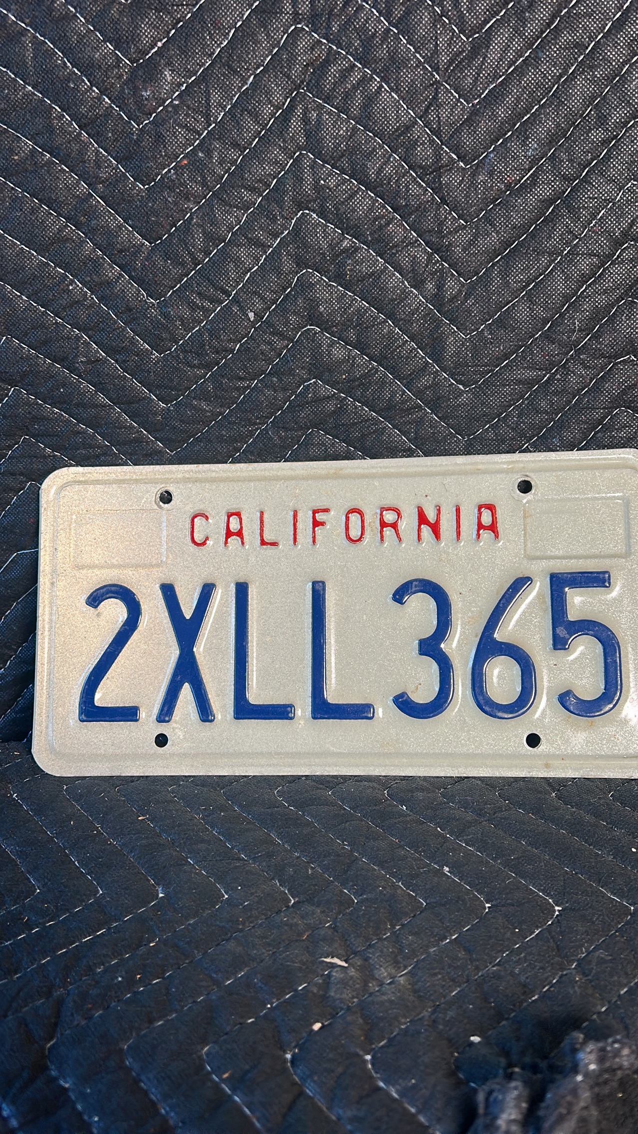 California License Plate (1982-1994)